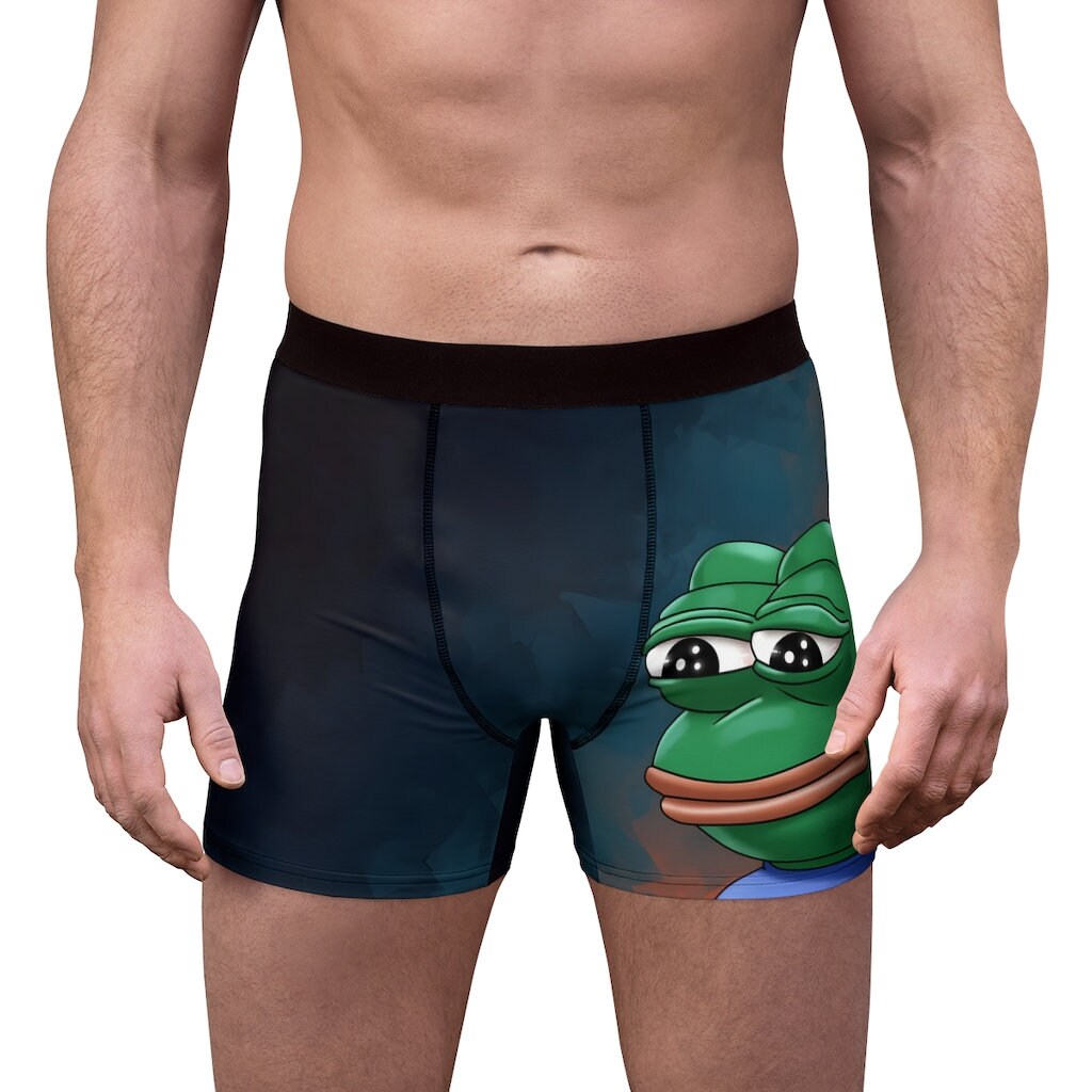 Sad Pepe Underwear Meme Men's Boxer Briefs Etsy