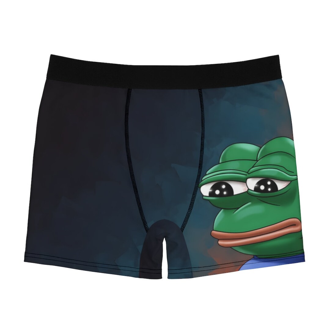 Sad Pepe Underwear Meme Men's Boxer Briefs Etsy