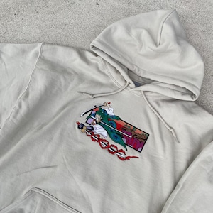 One Piece Zoro Embroidered Anime Hoodie: Gift for Anime Fan