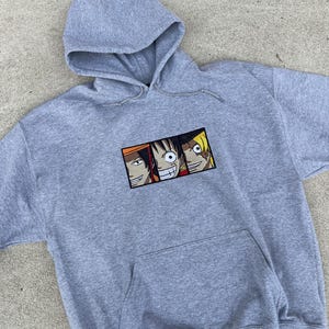 One Piece Anime Embroidered Hoodie: Gift for Anime Fan