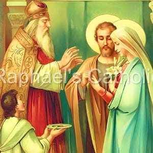 Catholic Wedding Marriage Virgin Mary St Joseph Traditional Catholic