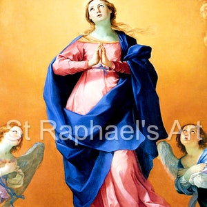 Our Lady Immaculate Conception Virgin Mary Assumption to Heaven Angels Digital Downloads