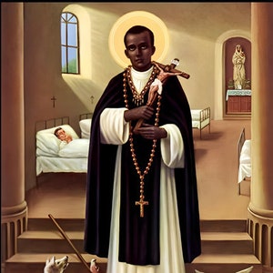 Saint Martin De Porres Saint Catholique Pérou Patron Animaux Pauvre Charité