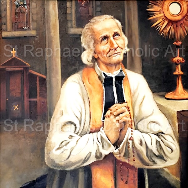 St John Vianney Cure of Ars Catholic Saint Feast Day Blessed Sacrament August 4th