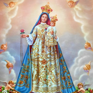 Maagd Maria Heilige Rozenkrans Fontanellato Italië Onze Lieve Vrouw Koningin van de Hemelengelen Jezus Katholiek Digitale Downloads x5