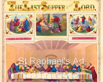 Catholic Stations of the Cross, Last Supper, HOLY Rosary, Digital Downloads