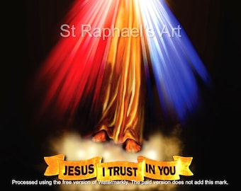 Jesus I Trust in You - Divine Mercy - Catholic - Digital Downloads