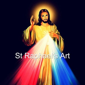 Jesus Divina Misericórdia Nosso Senhor Arte Católica Cristianismo Salvador Sagrado Coração Amor