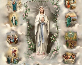 Rosary Meditations - Pre Vatican 2 - Catholic - Traditional - Holy Rosary Prayer - Digital Downloads