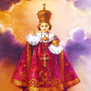 Jésus enfant de Prague petit roi saint catholique téléchargement numérique X 3