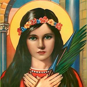 St Philomena Catholic Saint Virgin Martyr Picture Digital