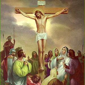 Via Crucis Completa 14 Stazioni Gesù Crocifissione Stazioni della Via Crucis Download Digitali di Qualità