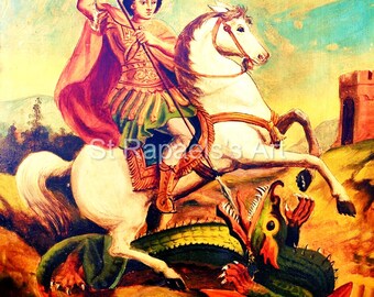 聖ジョージ - カトリックの象徴 - イングランドの守護聖人 - ドラゴン