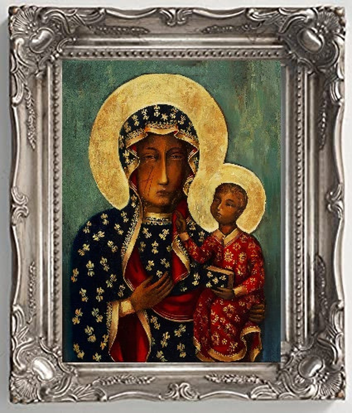 Our Lady of Czestochowa Icon, Polish Virgin Mary, Catholic Art (digital ...