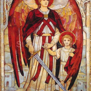 St Raphael the Archangel Catholic Saint Digital Download Protection