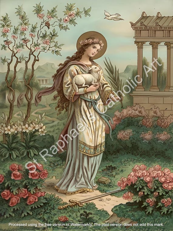 聖アグネス処女殉教者少女の守護聖人祝日 1月21日 カトリックデジタル