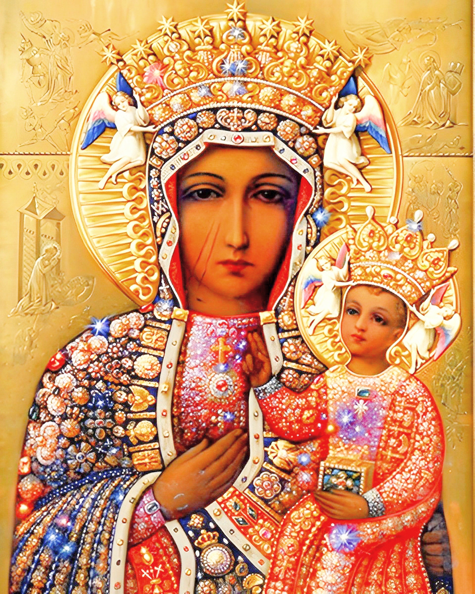 チェンストホヴァの聖母 黒い聖母 ポーランドの女王 カトリックの