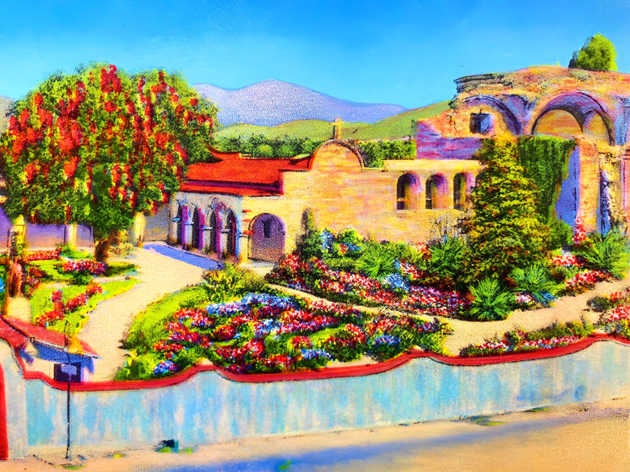 California Mission - San Juan Capistrano - Californian Art