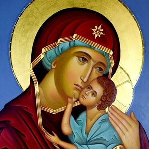 Our Lady of Peace Icon Virgin Mary Catholic Orthodox Digital Downloads