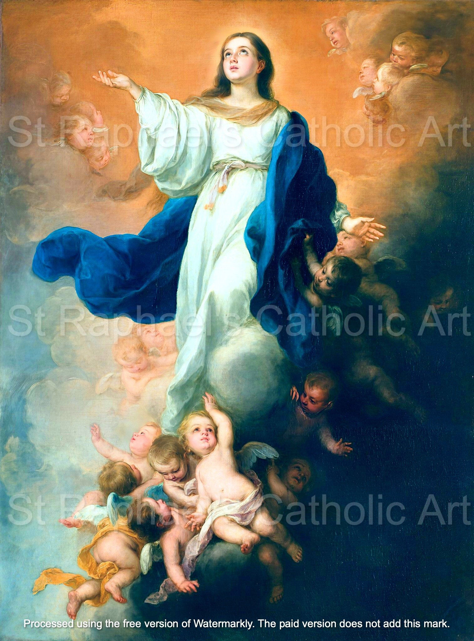 Assumption of Our Lady Virgin Mary into Heaven Catholic Feast Day August 15th Beautiful Art Downloads