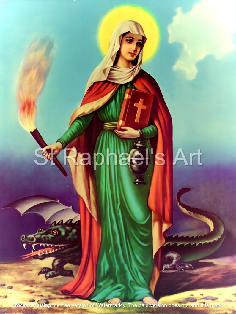 St Martha Icon Catholic Christianity Holy Woman Saint Spiritual Digital ...