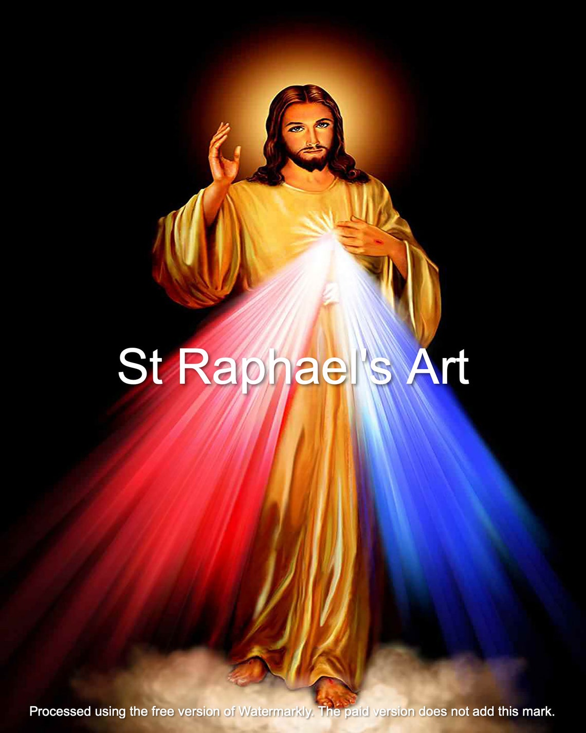 Jesus Divine Mercy Our Lord Catholic Art Christianity Saviour Sacred ...