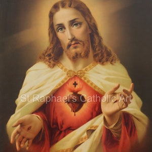 Sacred Heart of Jesus Traditionelle KATHOLISCHE Erster Freitag Andacht Katholische Digitale Downloads