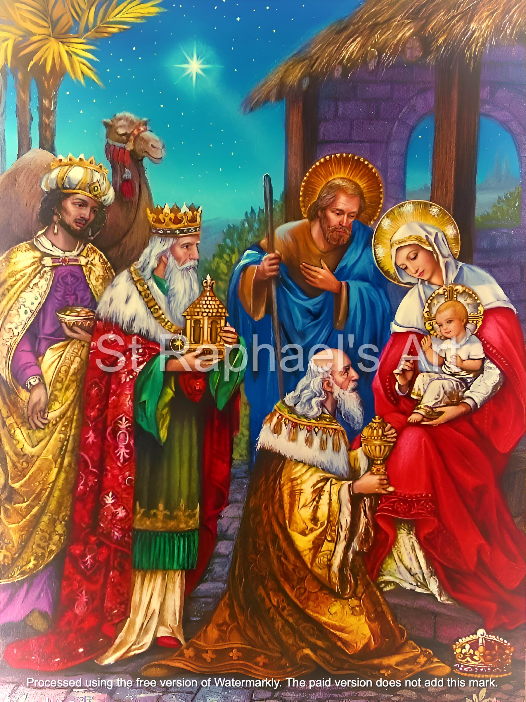 クリスマス 降誕 列王記3章 東方の三博士 公現祭 聖画 カトリック