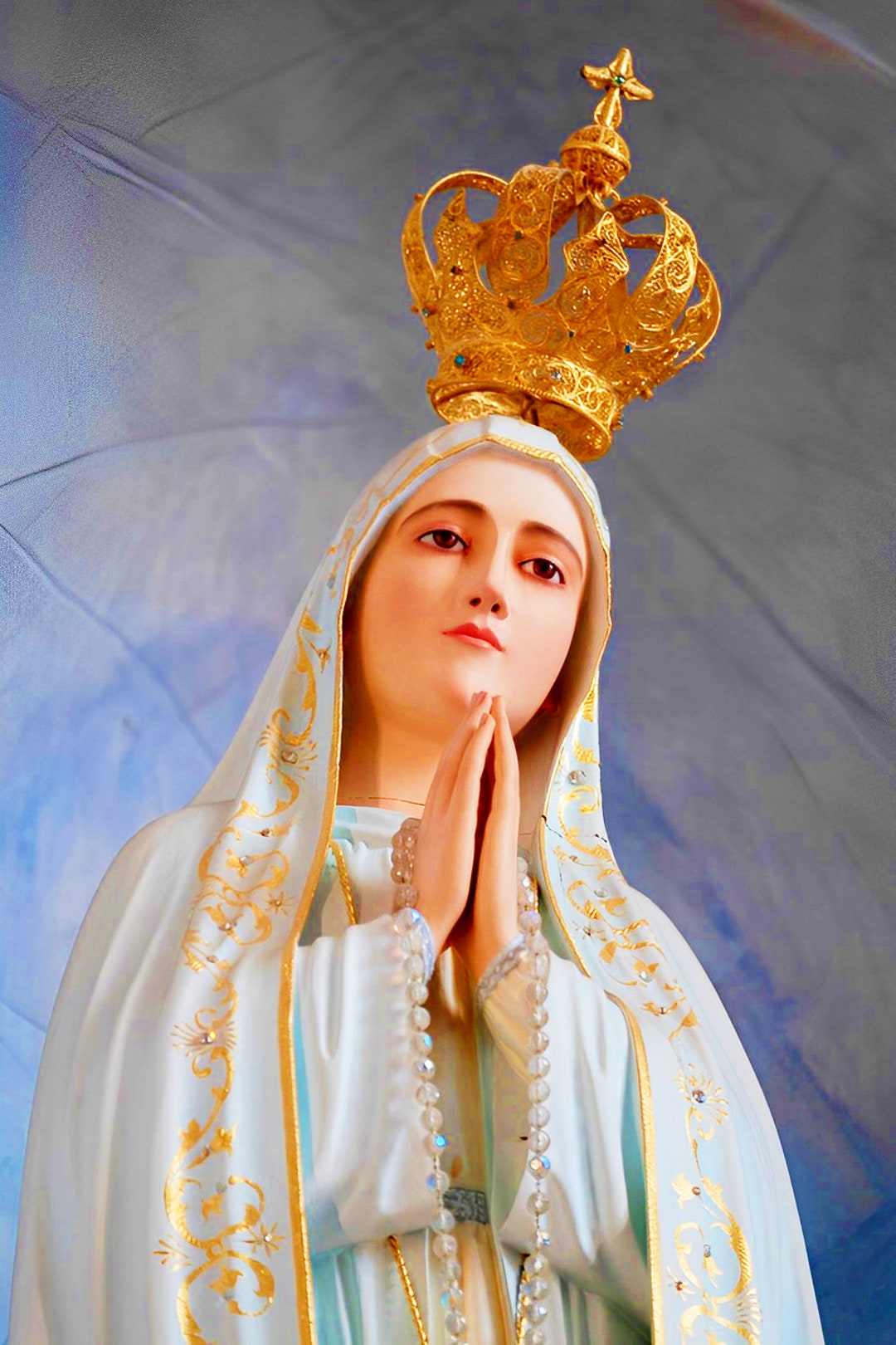 Our Lady of Fatima Statue Catholic Digital Downloads X 5 Etsy