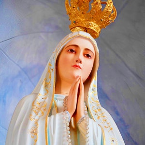 Descargas digitales católicas de la estatua de Nuestra Señora de Fátima x 5