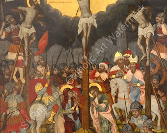 イエス・キリストの磔刑図、聖週間アート（デジタルダウンロード
