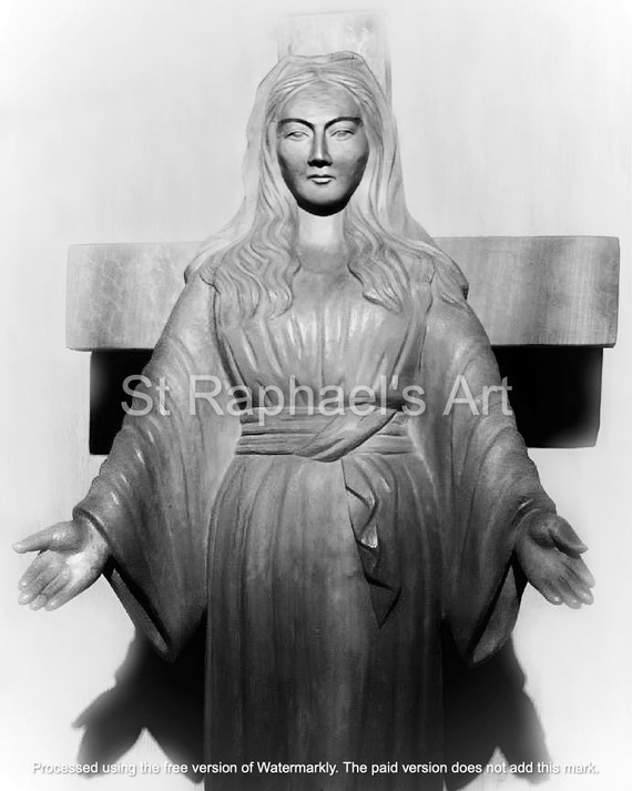 秋田の聖母マリア出現像の奇跡の絵のダウンロード - Etsy 日本