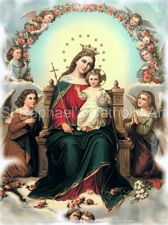 Our Lady of the Holy Rosary - Queenship of Mary - Queen of Angels