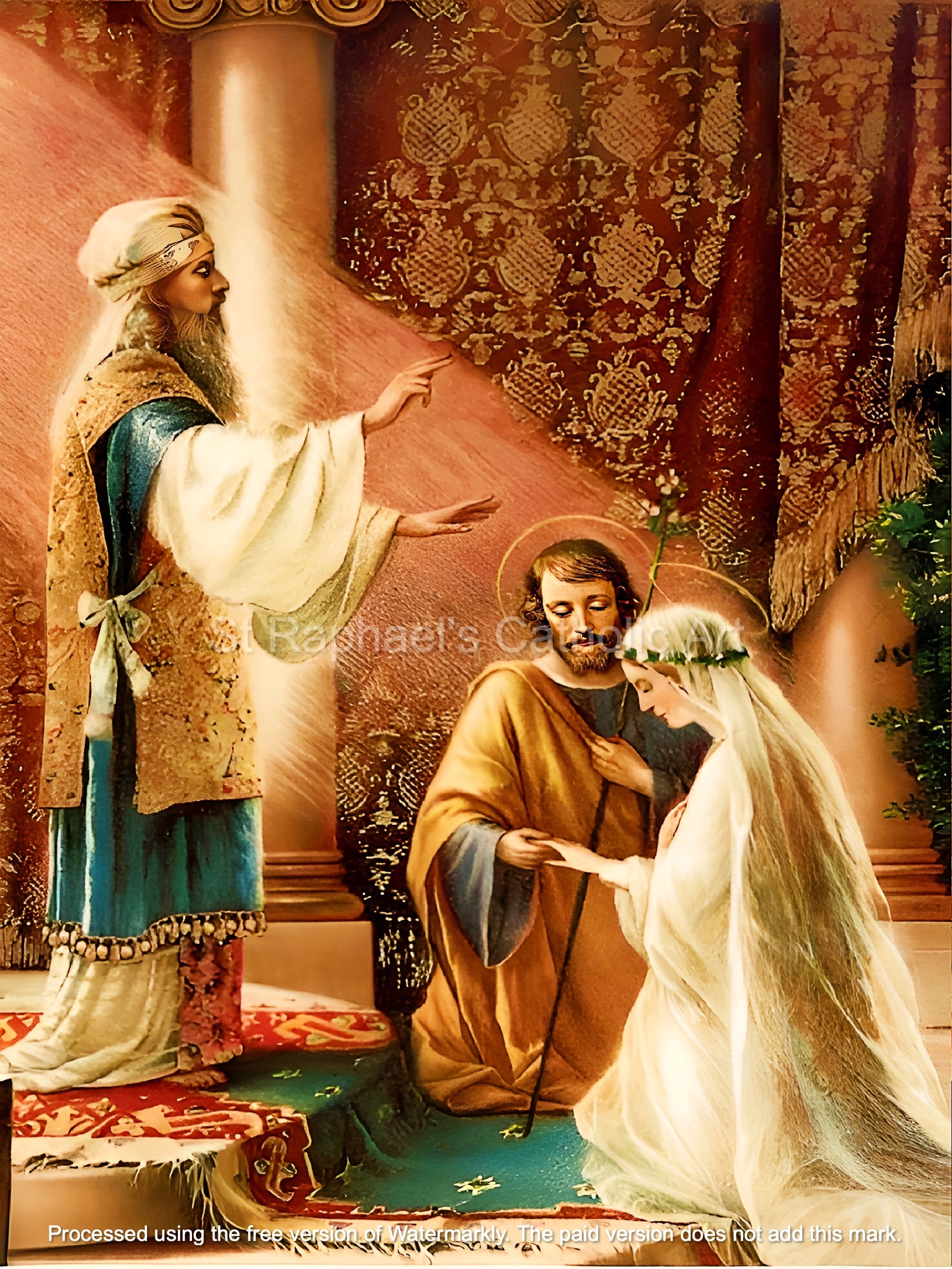 カトリックの結婚 - 聖母マリアと聖ヨセフの婚約 - 教会での結婚式