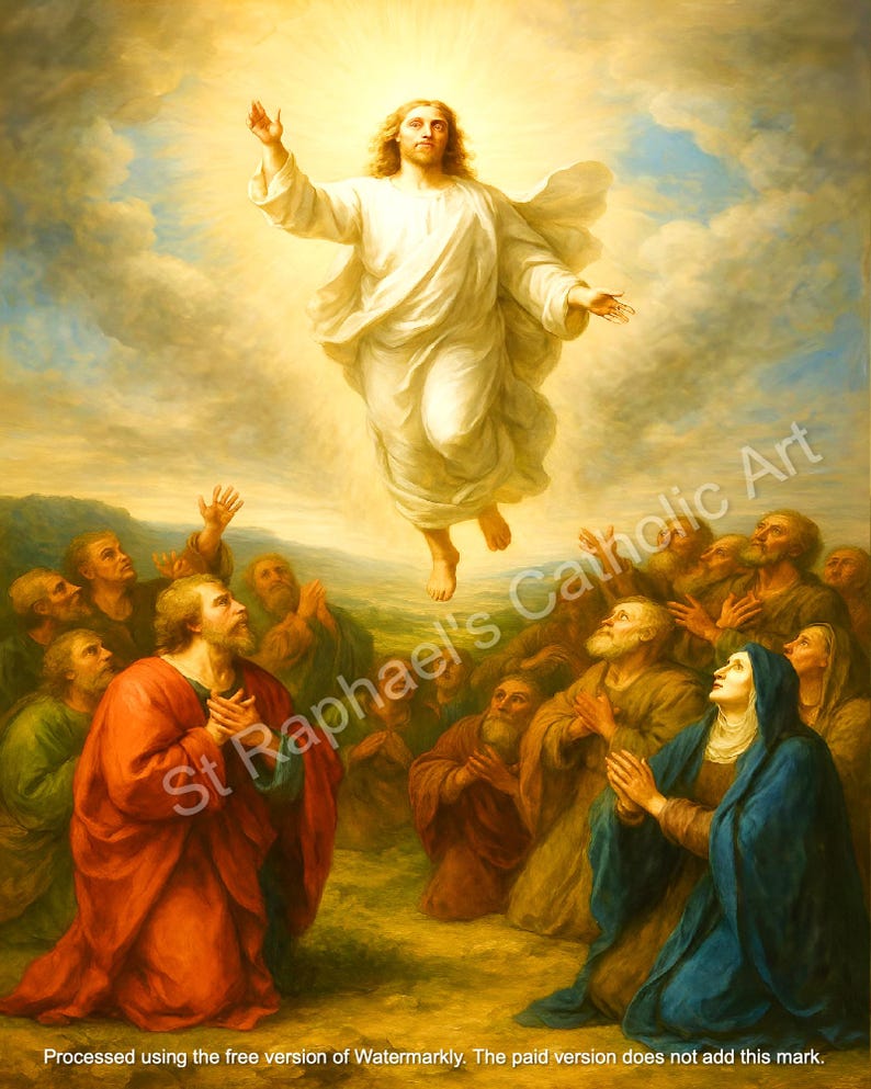 Ascension of the Lord Jesus Into Heaven Catholic Feast Holy Pictures ...