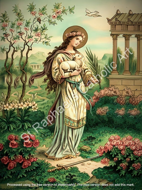 聖アグネス処女殉教者少女の守護聖人祝日 1月21日 カトリックデジタル