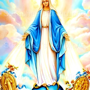 Our Lady of Miraculous Medal Catholic Prayer Digital Download - Etsy