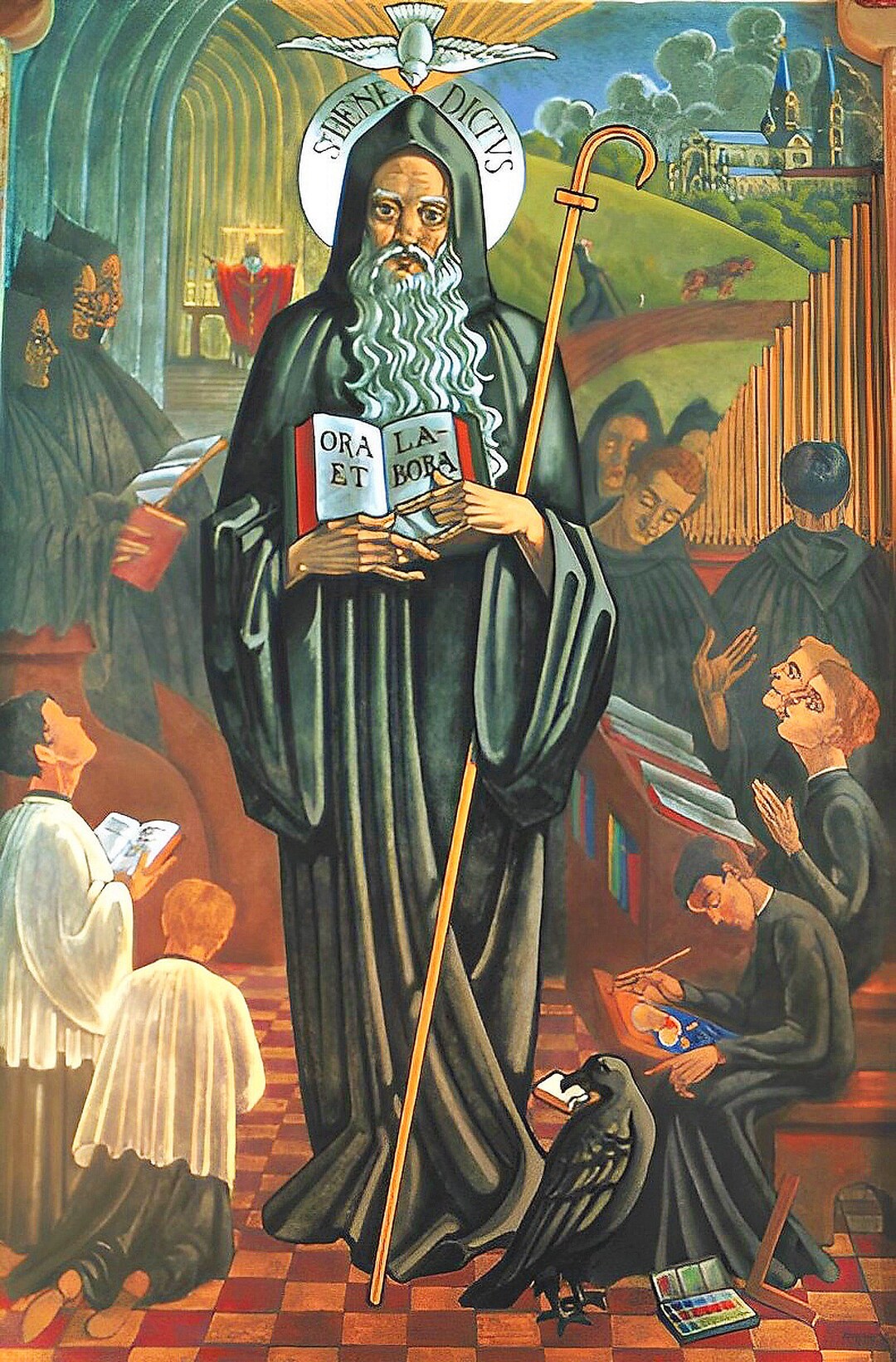 St Benedict Exorcism Prayer Medal Devotion Against Evil Spirits Catholic Picture Digital