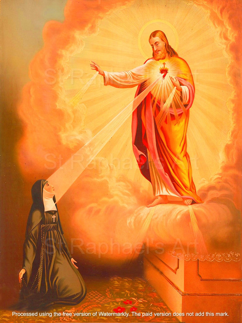 St Margaret Mary Sacred Heart of Jesus First Friday Devotion Digital ...