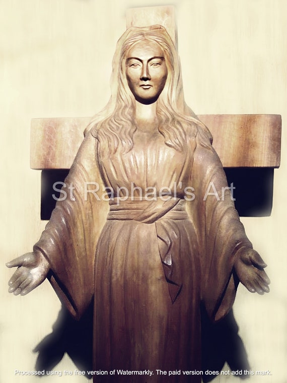 秋田の聖母マリア出現像の奇跡の絵のダウンロード - Etsy 日本