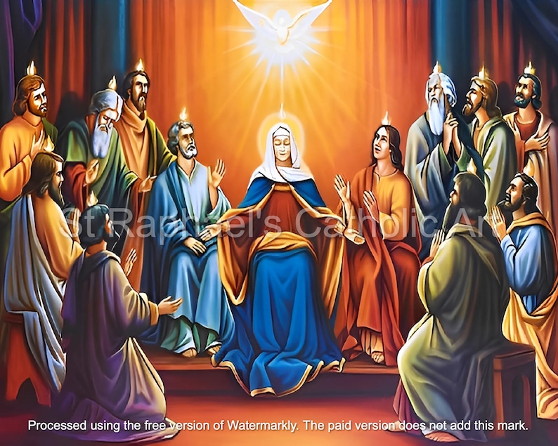 Pentecost Sunday Holy Spirit Descends on Our Lady and Apostles Catholic ...