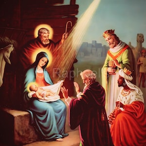 Christmas 3 Kings Epiphany Christ Birth Nativity Digital Downloads