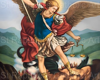 Archangels Michael Raphael Gabriel Catholic Art Digital Download Collection x3