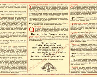 Latin Mass Altar Cards, Traditional Catholic Travel Priest Cards (Digital Download, Printable)