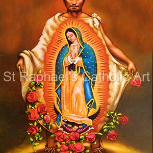 St Juan Diego Our Lady of Guadalupe Catholic America Mexico Virgin Mary Digital