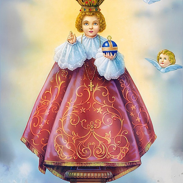 Jesus Holy Infant of Prague Collection Little Christ the King Catholic Digital Download X3