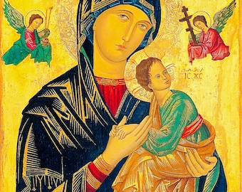 Our Lady of Perpetual Succour Icon, Virgin Mary and Jesus (Digital Download)