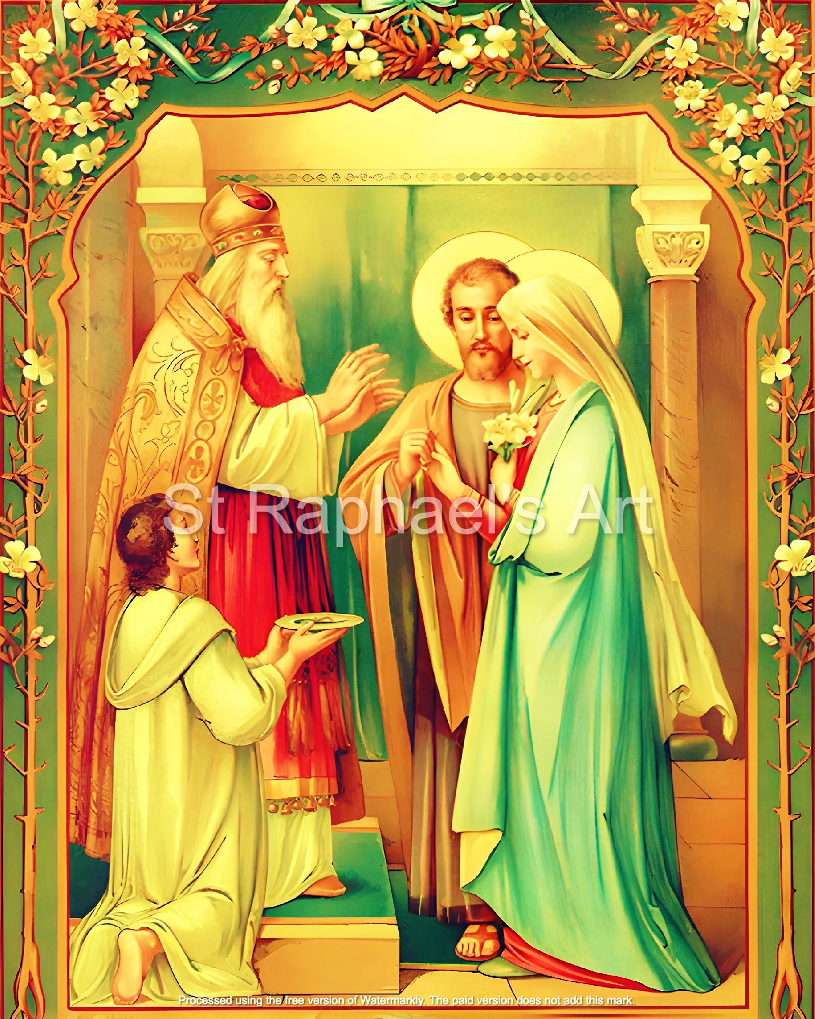 Catholic Wedding Marriage Virgin Mary St Joseph Traditional Catholic