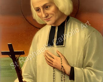 St John Vianney Cure of Art Patron Saint Catholic Priests Holy Cards Pictures Digital Downloads Restored Catholic Art
