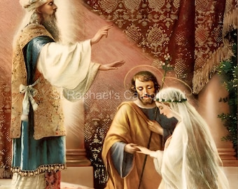 Catholic Marriage - Espousal of Mary and St Joseph - Church Wedding - Holy Virgin Mary - Sacrament of Matrimony - Digital Downloads